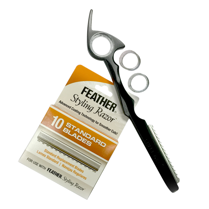 Aluminum Razor with Additional 10 Blades – Shark Fin Shears