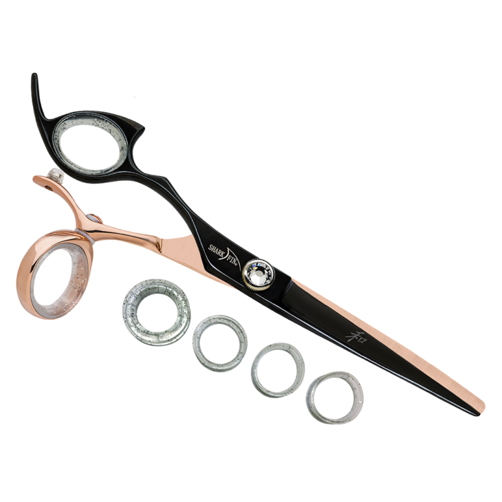 Haru-Chan様✨️ホームクリーニング済✨️MIOSローズゴールド×ネイビー Professional-Rose Gold/Black – Shark Fin Shears