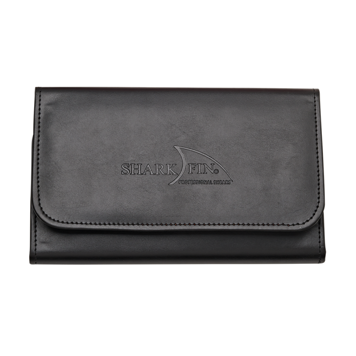 black tri fold pouch