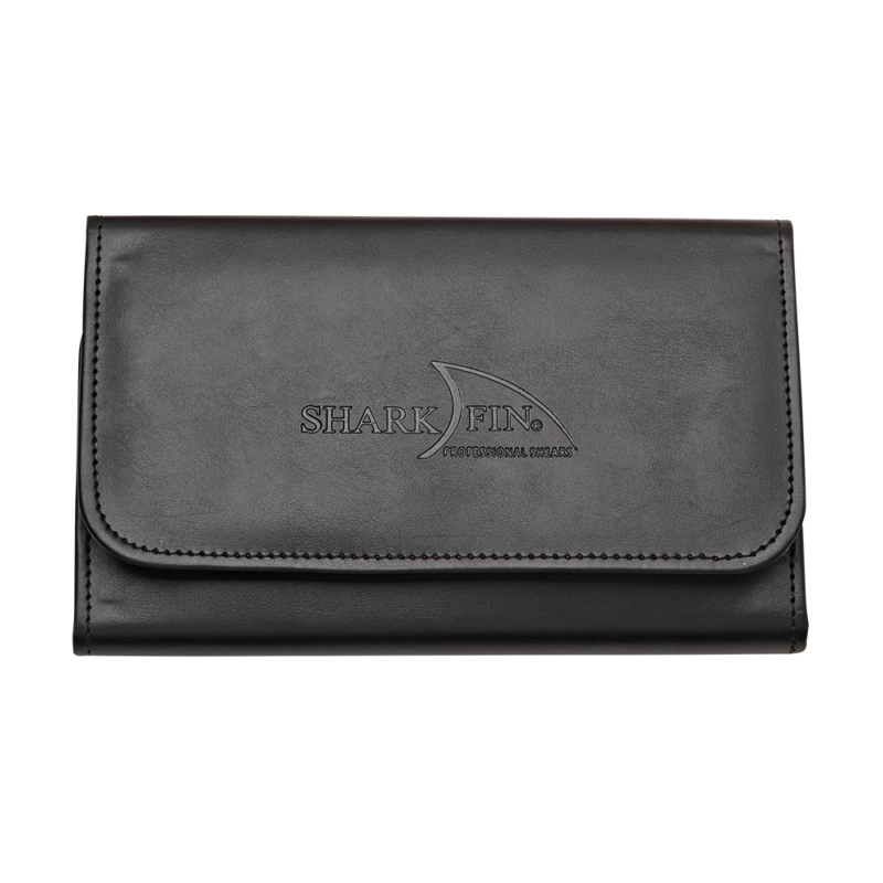 black tri fold pouch