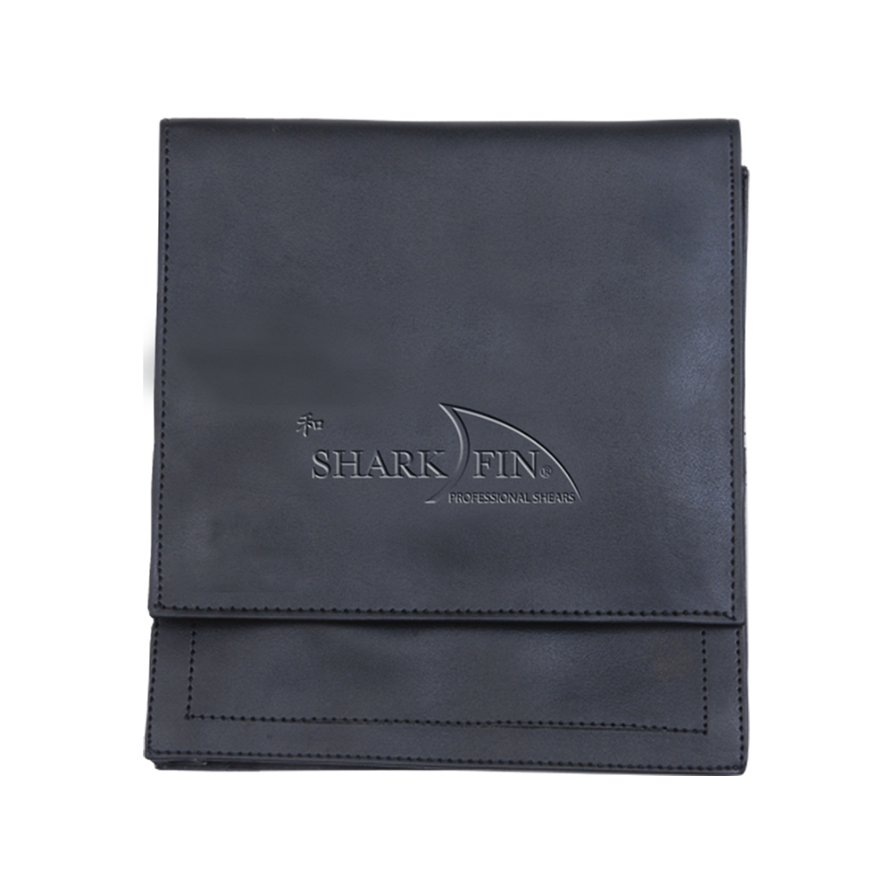 Leatherette Hip Pouch Shark Fin Shears Hairstylists Barbers