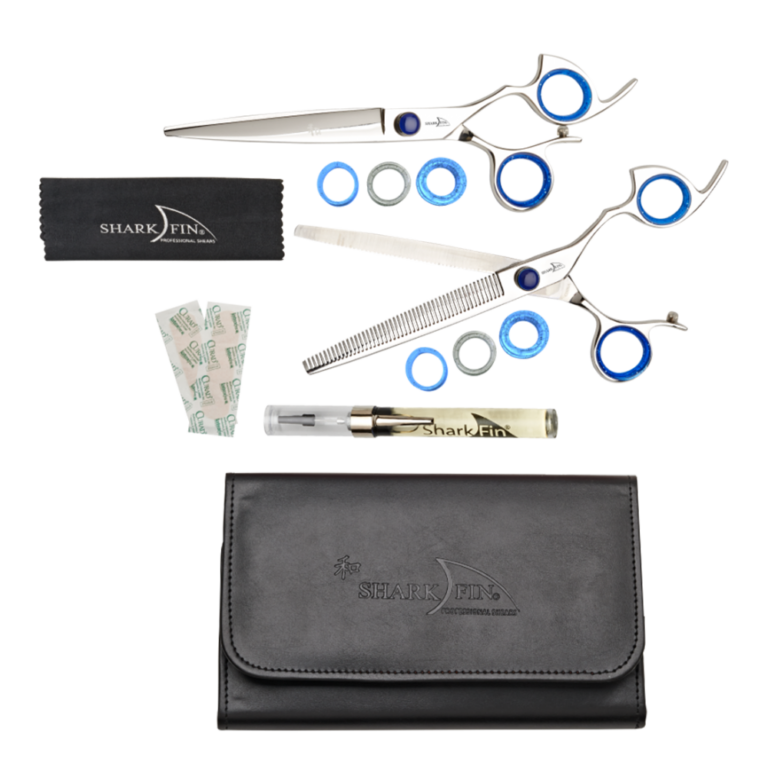 Standard Barber 2 Shear Set Shark Fin Shears Hairstylists/Barbers