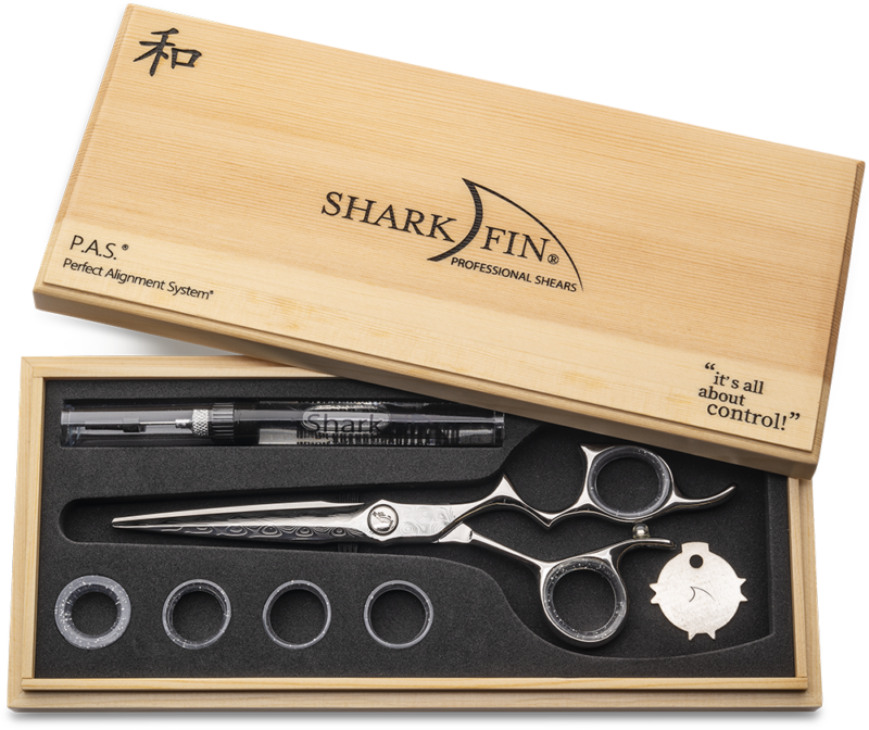 Damascus Shark Fin Shears