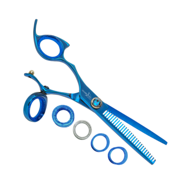 Left Hand Professional Swivel Blue 30 Tooth Texturizer