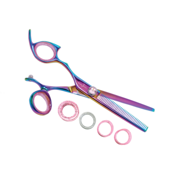 Left Hand Professional Swivel Rainbow 40 Tooth Texturizer