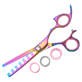 Right Hand Professional Plus Non-Swivel Rainbow 07 Tooth Texturizer