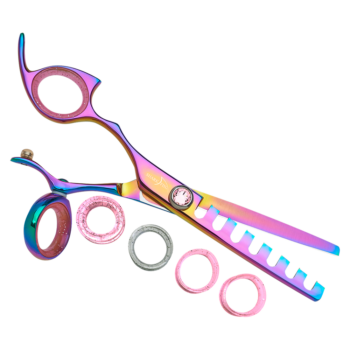 Left Hand Professional Plus Swivel Rainbow 07 Tooth Texturizer