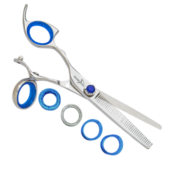 Left Hand Professional Swivel Stainless 40 Tooth Texturizer