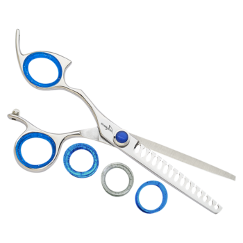 Left Hand Professional Plus Non-Swivel Stainless 15 Tooth Texturizer