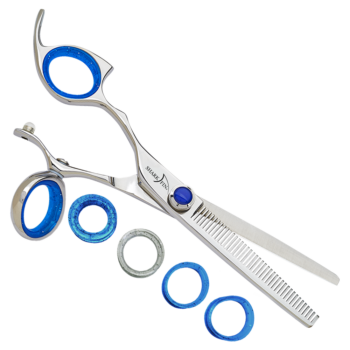 Left Hand Professional Plus Swivel Stainless 40 Tooth Texturizer