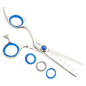 Left Hand Professional Plus Non-Swivel Stainless 7 Tooth Texturizer